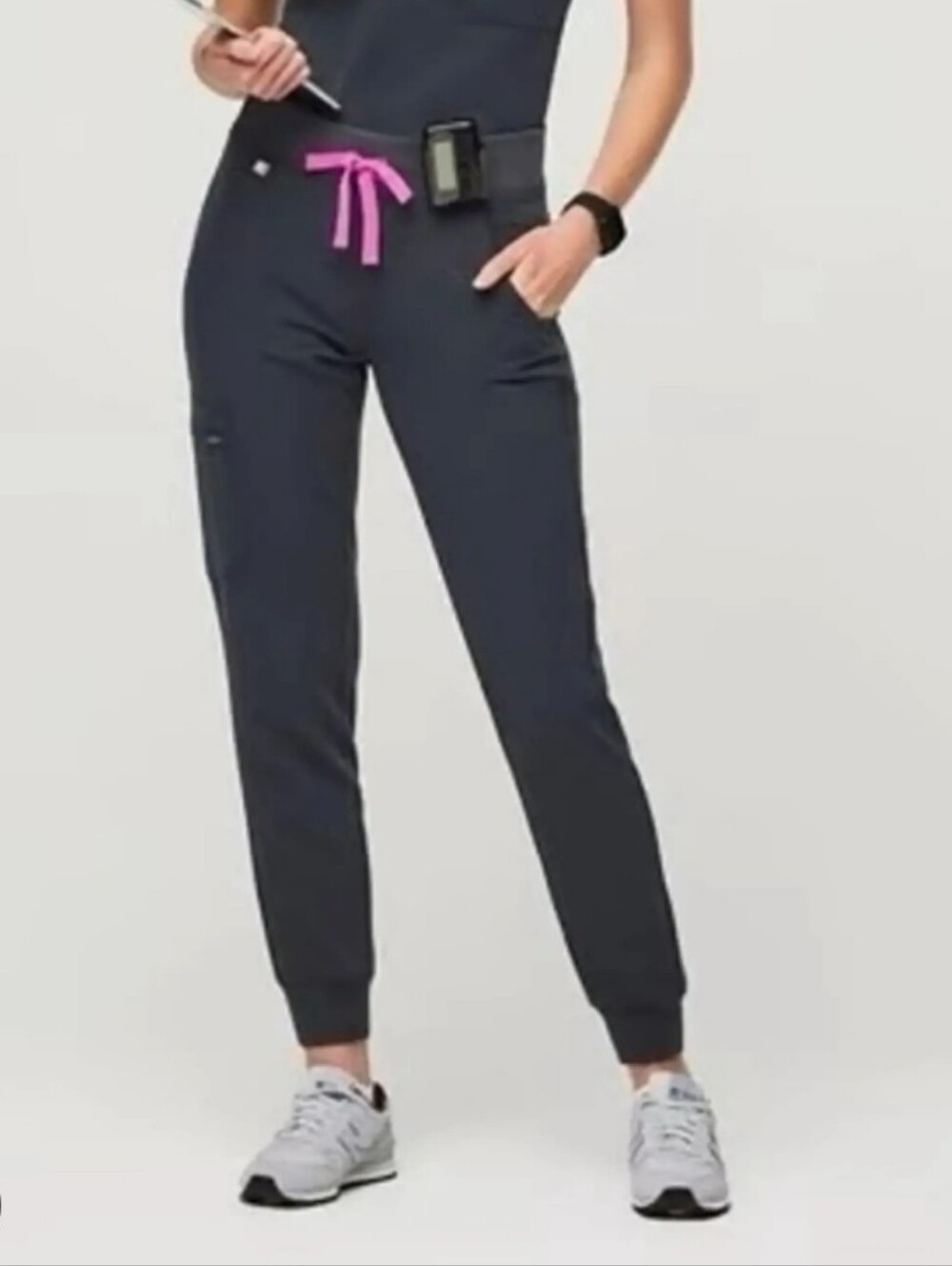 Figs Joggers Women’s In Night Sky with Pink Drawstring Size XS